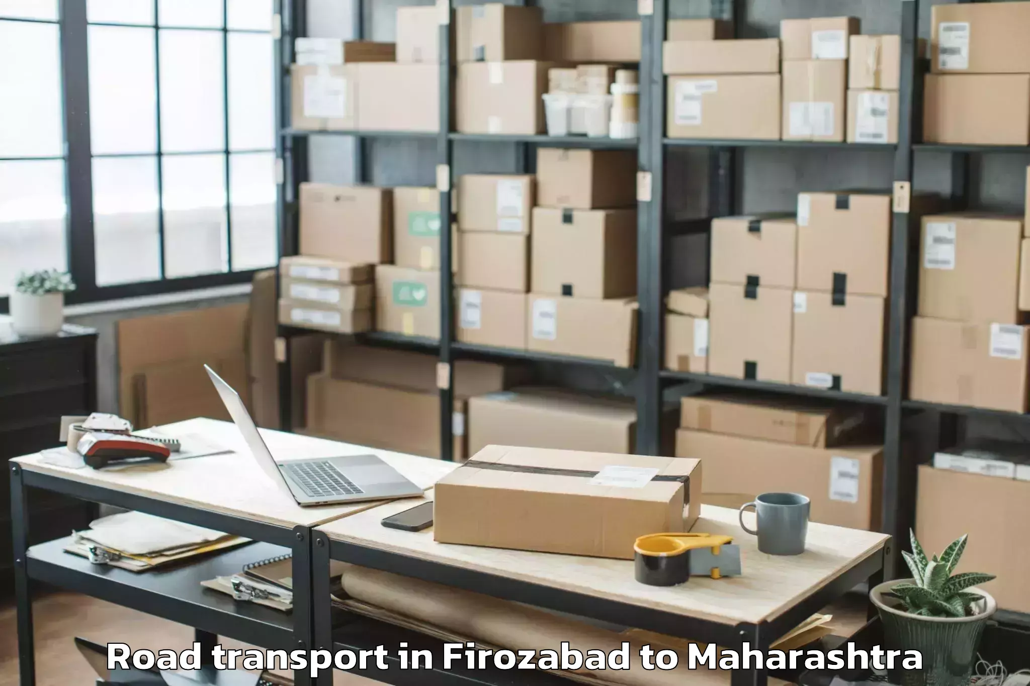 Reliable Firozabad to Shevgaon Road Transport